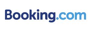 A logo of booking